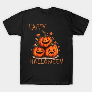 Happy Halloween Pumpkins T-Shirt